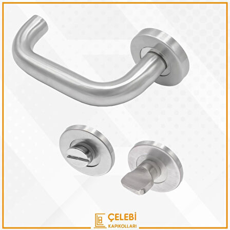 U KOL PASLANMAZ WC KAPI KOLU