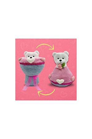 Sevgi Buketi Peluş Ayıcıklı Peluş Çiçek Buketi 40cm Kız Erkek Çocuk Oyuncak Eğitici Oyuncaklar