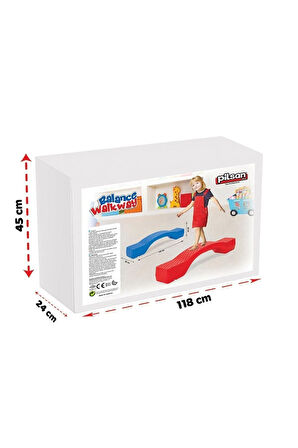 03 709K Denge Yürüme Yolu Kırmızı -Oyuncak Kız Erkek Çocuk Oyuncak Öğretici Oyuncaklar