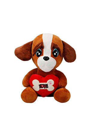 3183 Sunman, Kalpli Peluş Köpek 30cm Kız Erkek Çocuk Oyuncak Eğitici Oyuncaklar