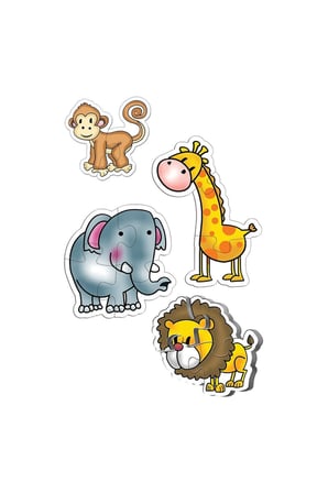 12001 Ks, Baby Puzzle Jungle Kız Erkek Çocuk Oyuncak Eğitici Oyuncaklar