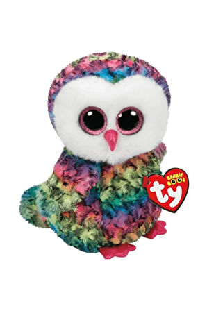 TY Beanie Boo´s Owen Renkli Baykuş Peluş 15cm Kız Erkek Çocuk Oyuncak Eğitici Oyuncaklar
