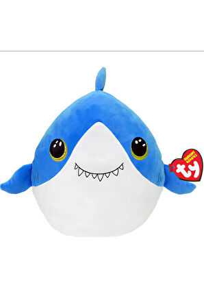 Ty Squishy Beanies Yastık Köpekbalığı Finsley 36cm Kız Erkek Çocuk Oyuncak Eğitici Oyuncaklar