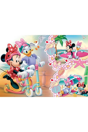 MIN709 KS Minnie / 50 Parça Puzzle Kız Erkek Çocuk Oyuncak Eğitici Oyuncaklar