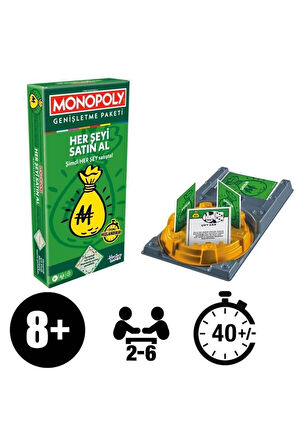 Monopoly Her Şeyi Al Genişletme Paketi Kız Erkek Çocuk Oyuncak Eğitici Oyuncaklar
