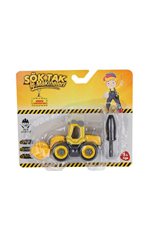 ZN-3211 Sök Tak İş Makineleri -Zeon Kız Erkek Çocuk Oyuncak Eğitici Oyuncaklar