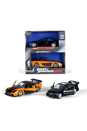 253202011 Fast Furious Twin Pack 1:32 Kız Erkek Çocuk Oyuncak Eğitici Oyuncaklar