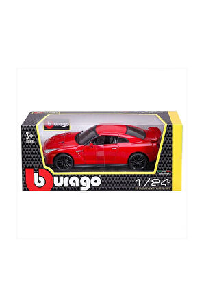 21082 Burago 1:24 Nissan GT-R 2017 Model Araba Kız Erkek Çocuk Oyuncak Eğitici Oyuncaklar
