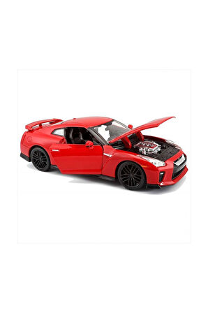 21082 Burago 1:24 Nissan GT-R 2017 Model Araba Kız Erkek Çocuk Oyuncak Eğitici Oyuncaklar