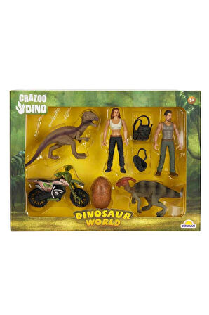 43111 Crazoo Dinozor Figürlü Oyun Seti - 1adet Stokta Olan Gönderilir Kız Erkek Çocuk Oyuncak Eğitic