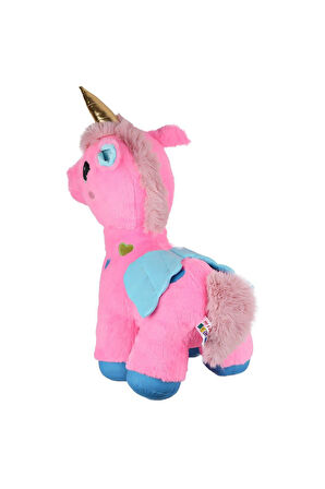 4974 Büyük Pembe Unicorn Kız Erkek Çocuk Oyuncak Eğitici Oyuncaklar