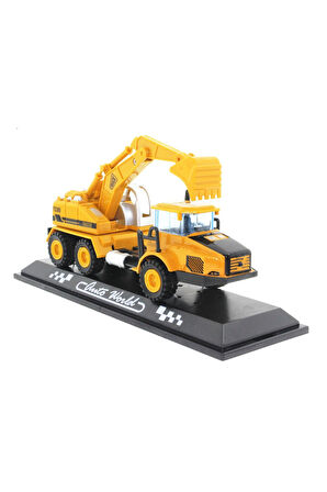 Die Cast Mini İnşaat Aracı Kepçe Kız Erkek Çocuk Oyuncak Eğitici Oyuncaklar
