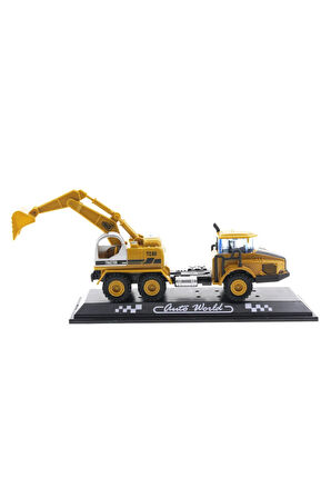 Die Cast Mini İnşaat Aracı Kepçe Kız Erkek Çocuk Oyuncak Eğitici Oyuncaklar