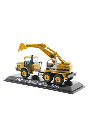 Die Cast Mini İnşaat Aracı Kepçe Kız Erkek Çocuk Oyuncak Eğitici Oyuncaklar