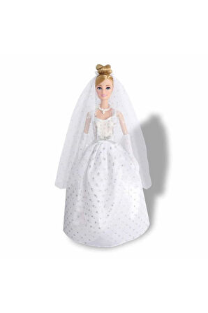 GELİNLİKLİ BEBEK ALİSHA 29CM Kız Erkek Çocuk Oyuncak Eğitici Oyuncaklar