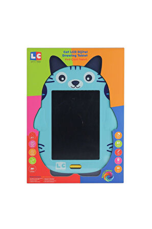 LC-31070 Kedi Çizim Tableti 8.5 inç Kız Erkek Çocuk Oyuncak Eğitici Oyuncaklar