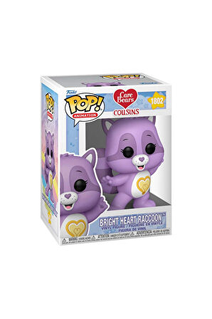 Funko POP Animation: Care Bears - Bright Heart Raccoon Kız Erkek Çocuk Oyuncak Eğitici Oyuncaklar