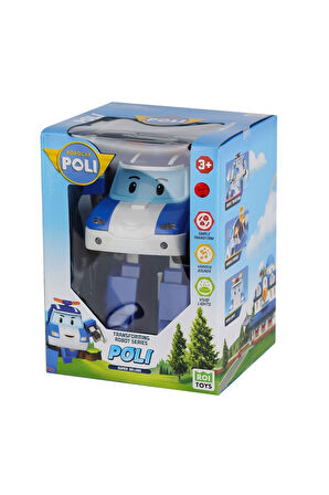 POLI MRT-685 Sesli ve Işıklı Robocar Poli Büyük Transforming Robot Poli Kız Erkek Çocuk Oyuncak Eğit