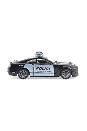 Die Cast Çek Bırak Metal Siyah Polis Arabası Kız Erkek Çocuk Oyuncak Eğitici Oyuncaklar