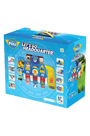 POLI MRT-664 Sesli Robocar Poli Lets Go Ana Merkez Oyun Seti Kız Erkek Çocuk Oyuncak Eğitici Oyuncak