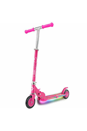 Evo 2 Tekerlekli Flash Işıklı Pembe Scooter Kız Erkek Çocuk Oyuncak Eğitici Oyuncaklar