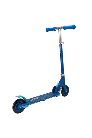 Evo 2 Tekerlekli Flash Işıklı Mavi Scooter Kız Erkek Çocuk Oyuncak Öğretici Oyuncaklar
