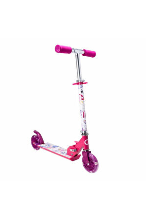 Evo 2 Tekerlekli Katlanabilir Unicorn Inline Işıklı Scooter Kız Erkek Çocuk Oyuncak Eğitici Oyuncakl
