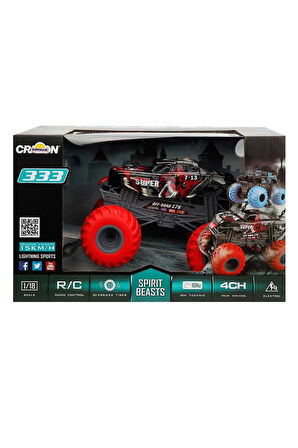 1:18 Uzaktan Kumandalı Spirit Beasts USB Şarjlı Araba 25cm Kız Erkek Çocuk Oyuncak Eğitici Oyuncakla