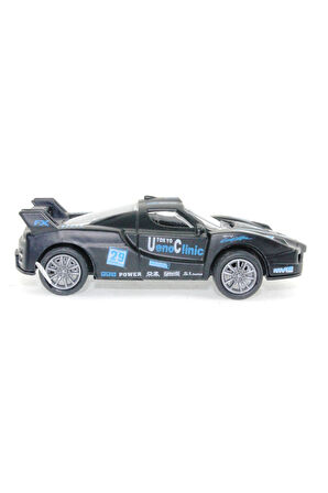 Die Cast Çek Bırak Metal Siyah Yarış Arabası 88 Kız Erkek Çocuk Oyuncak Eğitici Oyuncaklar