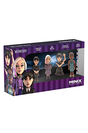 MNXH8000 Minix Wednesday 4lü Figür - Koleksiyon Figürü Kız Erkek Çocuk Oyuncak Eğitici Oyuncaklar