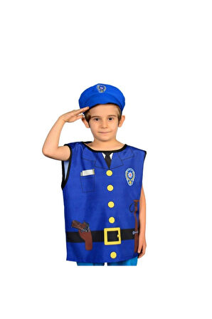 AND-5117 Polis Kostümü Kız Erkek Çocuk Oyuncak Eğitici Oyuncaklar