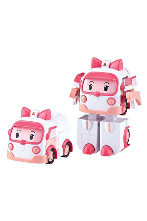 POLI MRT-0651 Robocar Transforming Robot Figür Amber -Necotoys Kız Erkek Çocuk Oyuncak Eğitici Oyunc