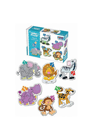 1703 Dıytoy, Baby Puzzle-Benim İlk Hayvanlar Kız Erkek Çocuk Oyuncak Eğitici Oyuncaklar