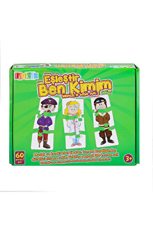 EDU-1014 Eşleştir Ben Kimim -Chiva Kız Erkek Çocuk Oyuncak Eğitici Oyuncaklar