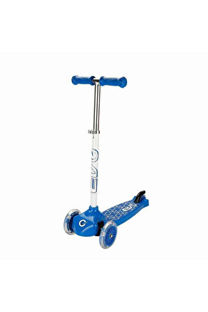 Evo Işıklı 3 Tekerlekli Mavi Scooter Kız Erkek Çocuk Oyuncak Eğitici Oyuncaklar