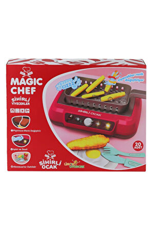 2A550 Magic Chef Barbekü Ocak Seti -Limon Oyuncak Kız Erkek Çocuk Oyuncak Eğitici Oyuncaklar