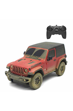 1:24 Jeep Wrangler Rubicon Muddy Uzaktan Kumandalı Araba Kız Erkek Çocuk Oyuncak Eğitici Oyuncaklar
