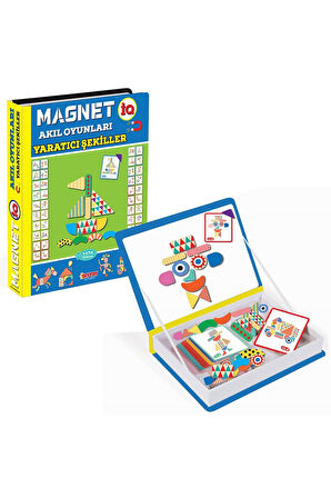 1550 DıyToy, Magnet Akıl Oyunları - Yaratıcı Şekiller / 3-8 yaş Kız Erkek Çocuk Oyuncak Eğitici Oyun