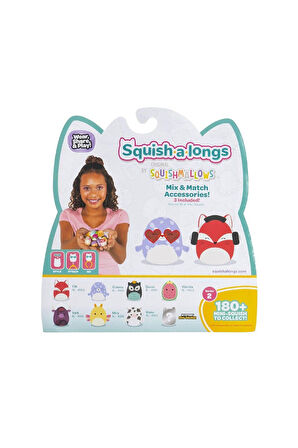 AL0021 Squish-a-longs 8 Figür + Yüzük Set Asorti Seri 2 Kız Erkek Çocuk Oyuncak Eğitici Oyuncaklar