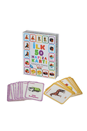 1475 İlk 50 Hafıza Kartları (Memory Game) -Dıytoy Kız Erkek Çocuk Oyuncak Eğitici Oyuncaklar