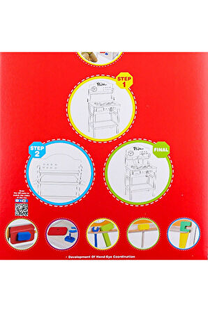 ONY-412 Ahşap Tamir Seti -Onyıl Oyuncak Kız Erkek Çocuk Oyuncak Eğitici Oyuncaklar