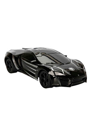 7037 Kumandalı 1:16 Avengers Black Panther Lykan Hypersport Araba Kız Erkek Çocuk Oyuncak Eğitici Oy