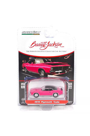 Greenlight 1/64 Barrett-Jackson Series 14- 1970 Plymouth Cuda Kız Erkek Çocuk Oyuncak Eğitici Oyunca