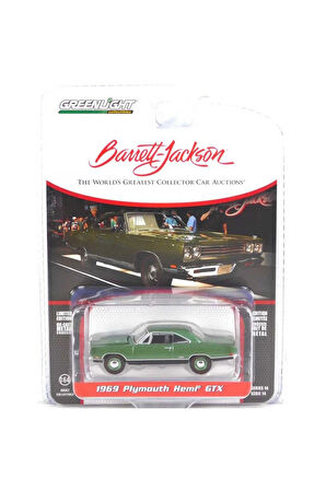 Greenlight 1/64 Barrett-Jackson Series 14- 1969 Plymouth HEMI GTX Kız Erkek Çocuk Oyuncak Eğitici Oy