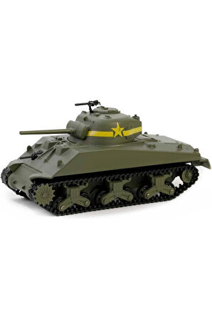 Greenlight 1/64 Battalion 64 Series 4- 1943 M4 Sherman Tank US Army World War II Kız Erkek Çocuk Oyu