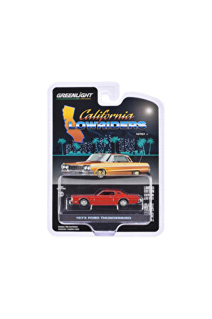 Greenlight 1/64 California Lowriders Series 6- 1973 Ford Thunderbird Kız Erkek Çocuk Oyuncak Eğitici