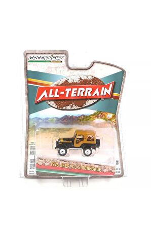 Greenlight 1/64 All-Terrain Series 16- 1976 Jeep CJ-5 Renegade Kız Erkek Çocuk Oyuncak Eğitici Oyunc