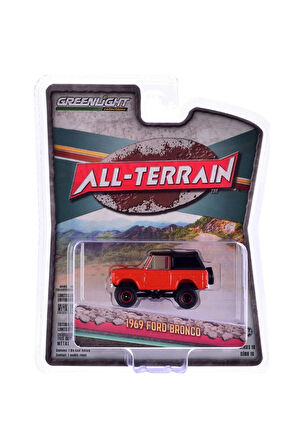 Greenlight 1/64 All-Terrain Series 16- 1969 Ford Bronco Kız Erkek Çocuk Oyuncak Eğitici Oyuncaklar