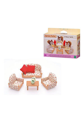 4464 Sylvanian Families, 3 Parça Koltuk Seti , +3 yaş, figürler ayrı satılır. Kız Erkek Çocuk Oyunca