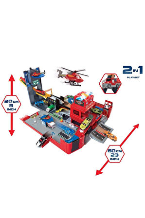 203719005 Dickie, Katlanır İtfaiye Aracı Oyun Seti 49cm Kız Erkek Çocuk Oyuncak Eğitici Oyuncaklar